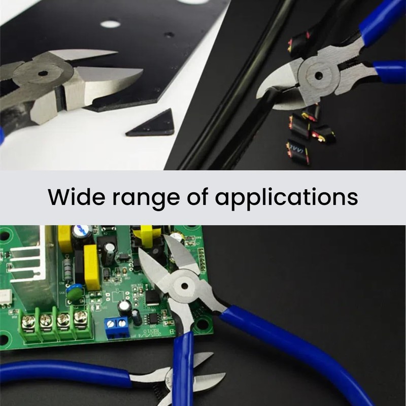 8Inch Diagonal Pliers, Ergonomics Plastic Handle Portable TU-728 Cable Nose