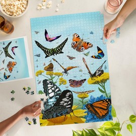 Lantern Press 1000 Piece Jigsaw Puzzle, Butterfly Garden, Painterly