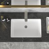 Sarlai Undermount Bathroom Sink - 21 x 13 inch Rectangular