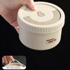 Bento Box Round Lunch Box Coffee Brown Stainless Steel Leakage