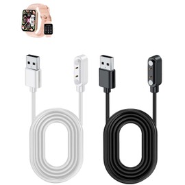 YAJOJO 2-Pack Smartwatch Charger Cable for Dakofied 1.85 inches smartwatch,Replacement Magnetic USB Charger for Dakofied 1.85 inches Smartwatch,High Speed Safe Charger,3.3ft / USB Type A