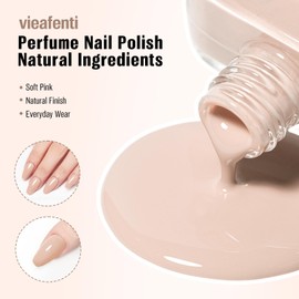 Soft Pink Perfume Nail Polish 15ml Quick Dry Air Dry