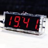 Socobeta Compact 4-Digit Digital LED Talking Clock DIY Kit Light