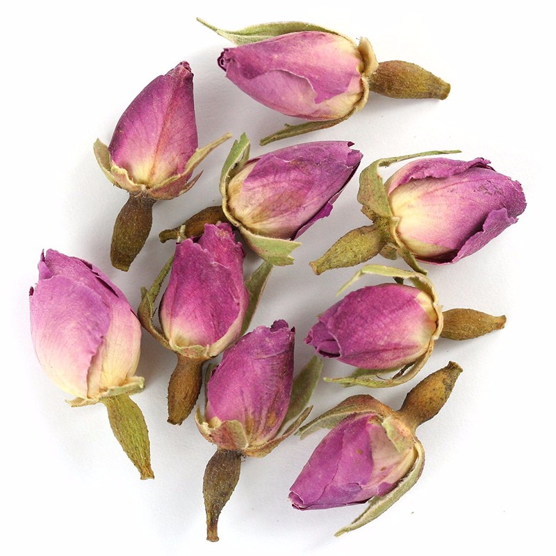TooGet Natural Pink Rose Buds Scented Rose Petals Real Dry