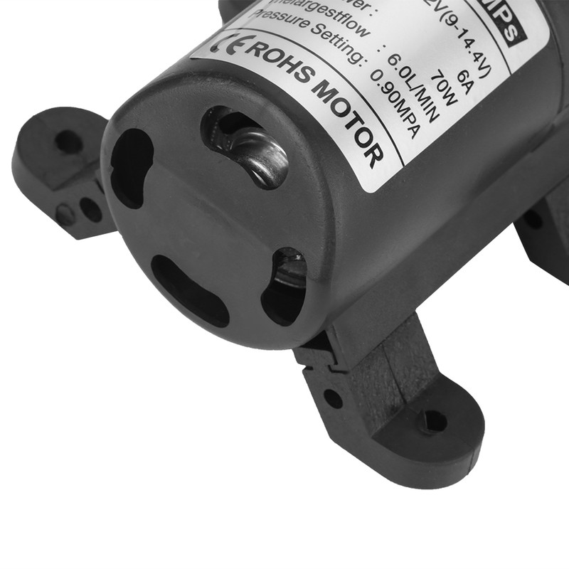DC 12V 0.9Mpa 6L/Min Water High Pressure Diaphragm 70W Self
