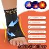 CFR Copper Ankle Support Brace Foot Compression Sleeve Arthritis Tendonitis