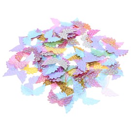 EXCEART 100pcs Multi-Function Angel Wing Angel Wings Ornaments Angel Wings for Crafts Sock Angel Wing Craft Angel Wings Doll DIY Angel Wing Tiara Dreses Household Patch Polyester