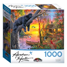 RoseArt Abraham Hunter Jigsaw Puzzle 1000pc Sleepy