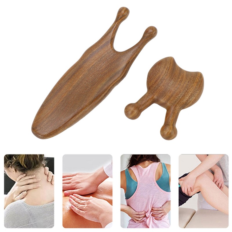 2pcs Nose Maasage Tool Reduce Stress Smoothing Surfaces Sandalwood Nose