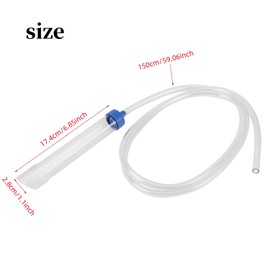 XINYUICEAN Cambiador de Agua de Acuario Tubo de Sifón Limpiador de Grava de Acuario de Agua Herramienta de Limpieza de Sifón de Vacío Manual para Tanque de Peces Aspiradora de Grava para Acuario