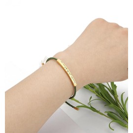 Be Kind of a B Tube Bracelet Adjustable Hand Bradied Wrap Bracelet To My Daughter/Best Friend Inspirational JewelryRememberSilver+Pink