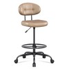 Misolant Drafting Chair Without Arms, Tall Office Chair with Footrest