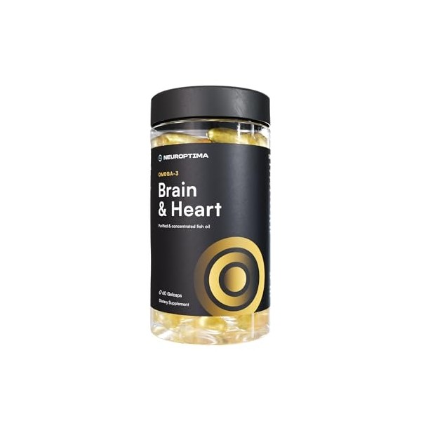 NEUROPTIMA® Omega-3 Fish Oil – 60 Softgels – High EPA