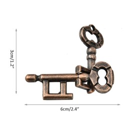 IQ Teaser Toy, Juguete Inteligente Adulto Hebilla Inteligente Rompecabezas Cerradura Hebilla Rompecabezas Clásico Juguete Mágico Juguete Educativo Cerradura de Llaves