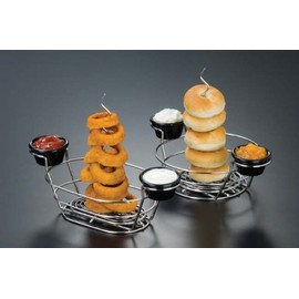 American Metalcraft 6” x 9” Oval Stainless Steel Onion Ring Spindle