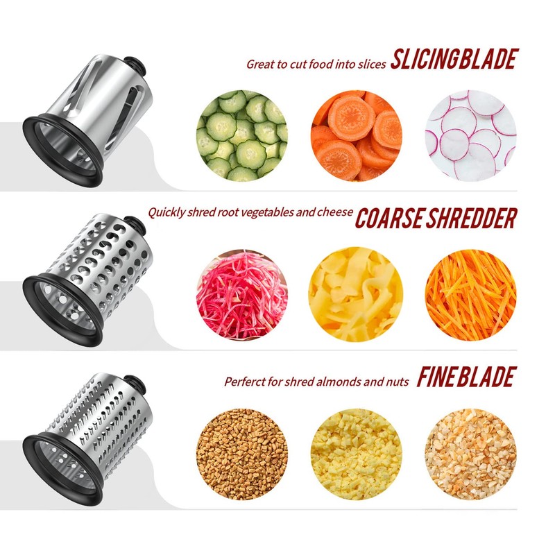Slicer Shredder Attachment for KitchenAid Stand Mixers, Vegetable Cheese Grater
