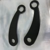 2pcs Universal Motorcycle Speedometer Bracket,Stainless Steel 304 Speedometer Mount,Durable Bracket(Black)