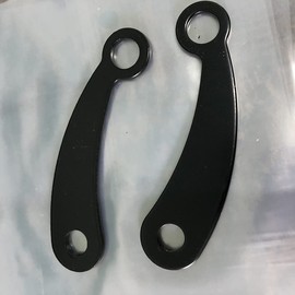 2pcs Universal Motorcycle Speedometer Bracket,Stainless Steel 304 Speedometer Mount,Durable Bracket(Black)