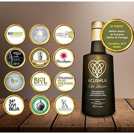 Acushla Acushla Gold - Organic Extra Virgin Olive Oil 0.10% - Glass Bottle of 500 ml / 16.9fl oz