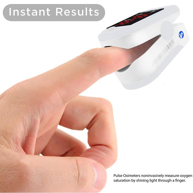 Facelake FL400 Pulse Oximeter with Neck/wrist Cord, Carrying Case and