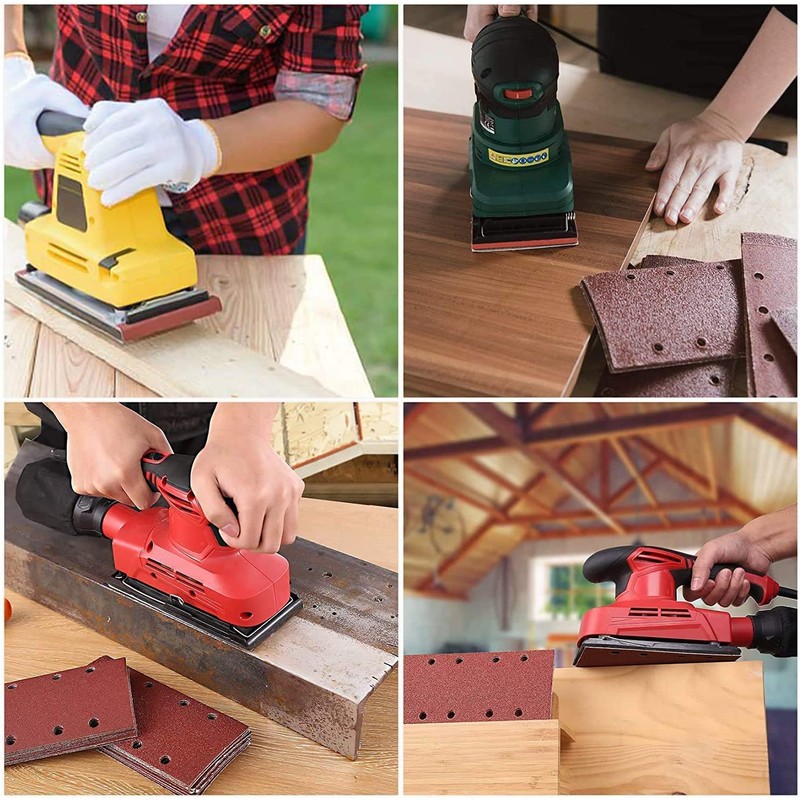 Sandpaper Orbital Sander, Pack of 35 Sandpaper 93 x 185