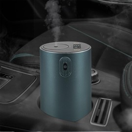 Waterless Essential Oil Diffuser Rechargable: Portable Aromatherapy Diffuser for Car and Home - 4 Concentration Adjustments and Timers (Gray)