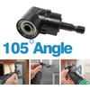 105° Angle Wrench, Cordless Screwdriver Angle Attachment with 1/4 Inch