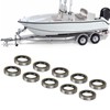 10PCS Double Lip Grease Seals High Hardness Trailer Axle Hub