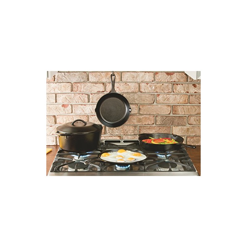Lodge Heat Enhanced and Seasoned Cast Iron Rectangular Mini Server,