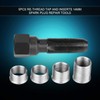 Ymiko 5Pcs Carbon Steel for Spark Plug Re-Thread Tap Tools