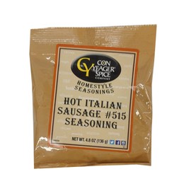 Con Yeager Spices Hot Italian Sausage 515 Seasoning 4.8oz #30659