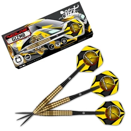 Shot! Darts Redline G1ZM0 Steel Tip Dart Set Front Weighted 80% Tungsten Barrels (24, Grams)