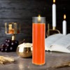 Mega Candles 1 pc Unscented Orange 7 Day Glass Container