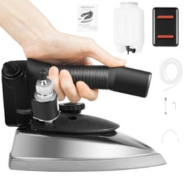 Industrial Electric Steam Iron, 1200W Industrial Gravity-system Electric Steam Iron Machine+Water Tank