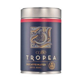 Caffè Tropea Roasted Swiss Water Decaf Coffee Beans - Medium Roast Whole Coffee Beans - Smooth and Sweet Decaffeinated Coffee Beans - 227 g Tin Arabica Coffee Beans