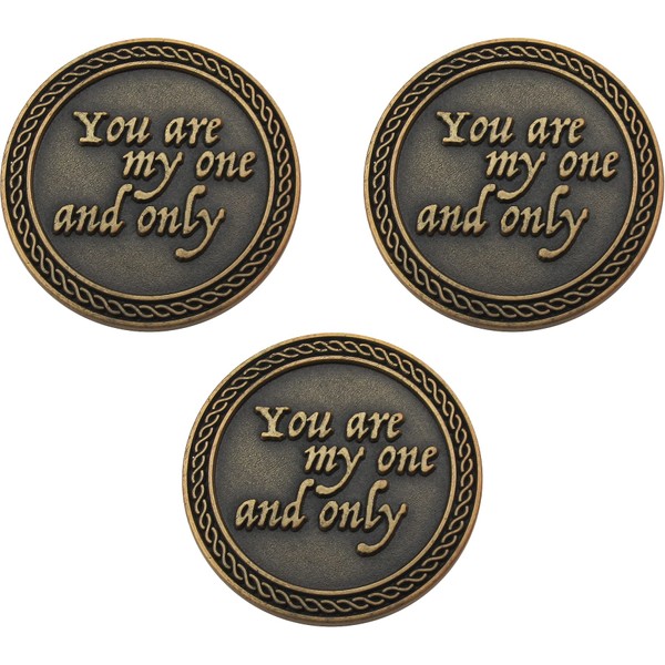 Bulk Set of 3 Romantic Love Expression Coins, You are