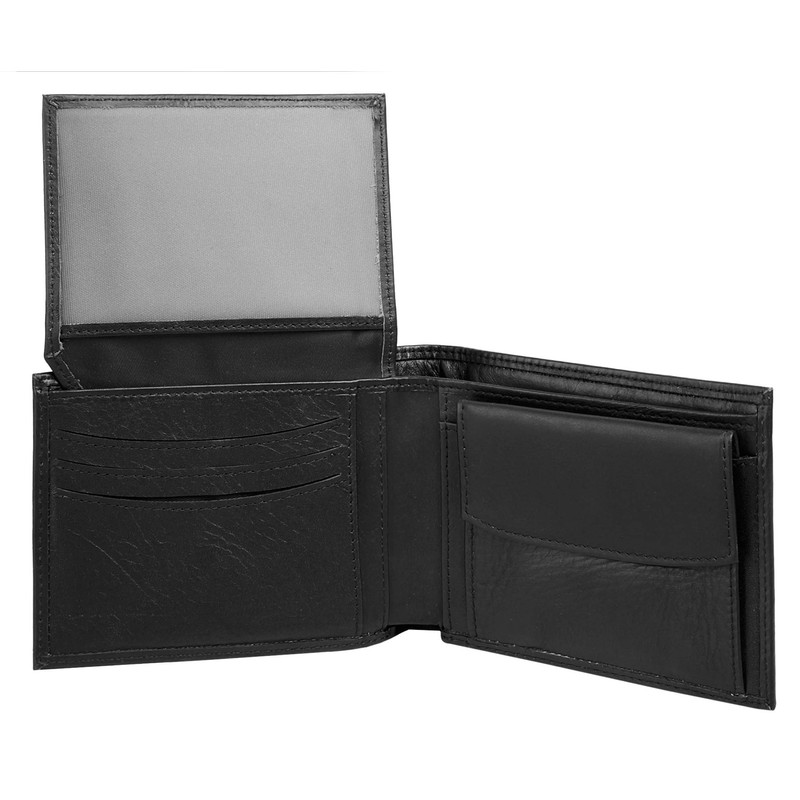 BAGAN Genuine Leather Black Men's Wallet - 020880