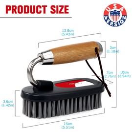 ANVIX Cepillos de limpieza para el hogar, resistentes, para baño, ducha, fregadero, alfombras y suelos, 2 unidades