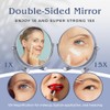 Small 15X Magnifying Tabletop Mirror for Makeup - Double Sided