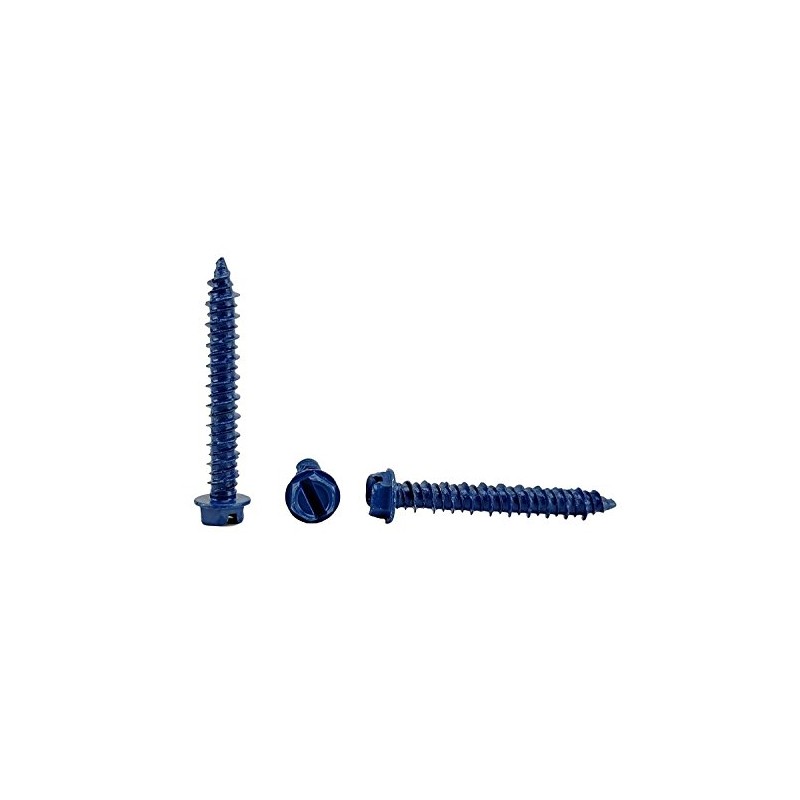 Hex Head Concrete Screw Anchor (1/4 x 1-3/4") 100 Pieces