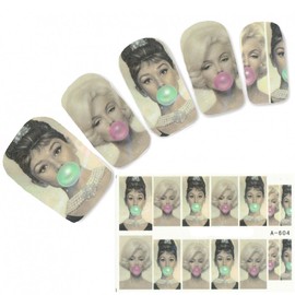 Just Fox – Nail Sticker Marilyn Monroe Nail Art Nails Foot Water Decal