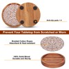 Best Absorbent Wooden Coasters Set of 5 Mixed Brown Woven