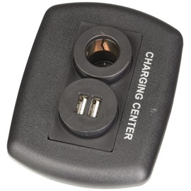 Valterra Diamond Group by DG61023VP Eurostyle USB/12V Charging Center - Black