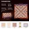 Crossword Game with Rotating Wooden Board, Foldable Board into Portable