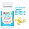 KidStar Nutrients Omega 3 with Vitamin D3, High-DHA, Lemon Blueberry,