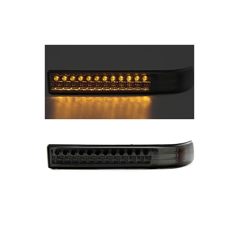 Spec-D Tuning Smoke Lens Bumper Lights Compatible with 1998-2004 Chevy