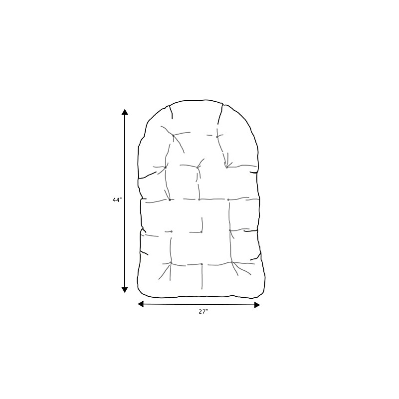 Sorra Home Sunbrella Egg Chair Cushion, 1 Count (Pack of