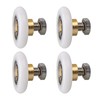 Qikuver Shower Door Roller, 4 Sets Shower Door Rollers Runners