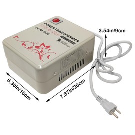 INTSUPERMAI 3000W Step up Transformer 110V to 220V - US Plug - 5-Hole Outlet Socket (Suitable for Type A/Type I Plugs), Voltage Converter for Using 220V Asia Euro Appliance