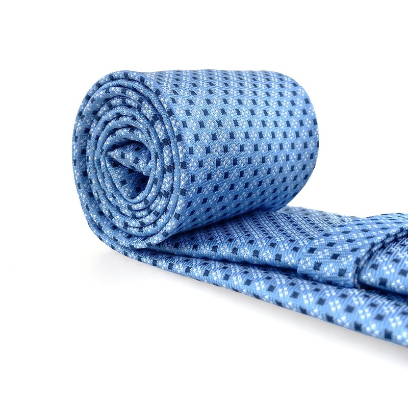 Shlax & Wing Men's Long Necktie Silk Blue Single Color